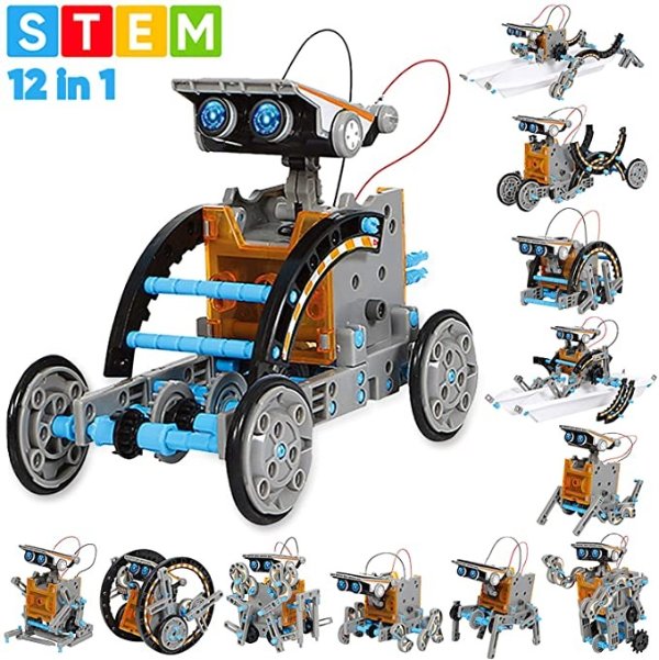 STEM 十二合一太阳能机器人玩具