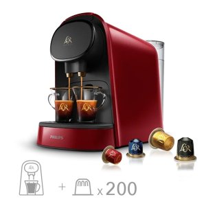Philips3.9折！L'OR  BARISTA 红色咖啡机+200颗胶囊咖啡