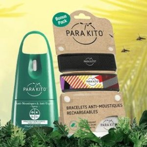 法国打折季2021：Parakito防蚊手环 纯天然配方 大人儿童都能用