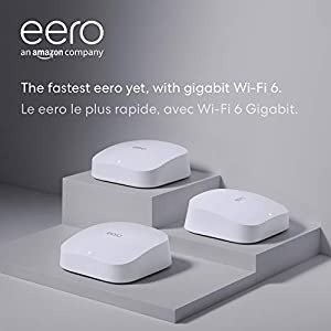  Amazon eero Pro 6 三频 mesh Wi-Fi 6 3件装