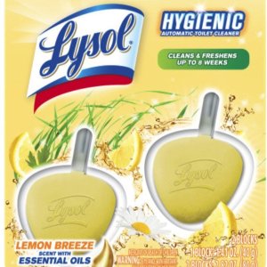 Lysol 悬挂式自动洁厕剂, 柠檬香型, 2只装  超强洁力