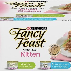 Fancy Feast 湿猫粮罐头12瓶 2种口味营养丰富 猫猫超爱吃
