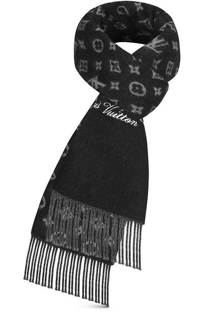 黑色logo围巾