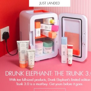 上新：Drunk Elephant 小冰箱护肤套装开售 TOP10产品都是正装