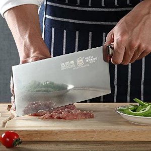 SELECT MASTER 中式菜刀、主厨刀 优质高碳钢 红木手柄