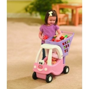 Little Tikes 儿童购物车玩具，粉色