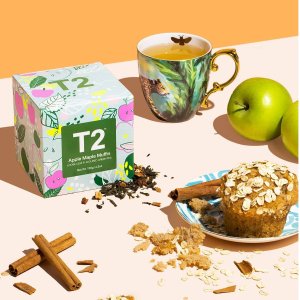 T2 人气礼盒折上折 美味茶包+美丽茶具一盒收