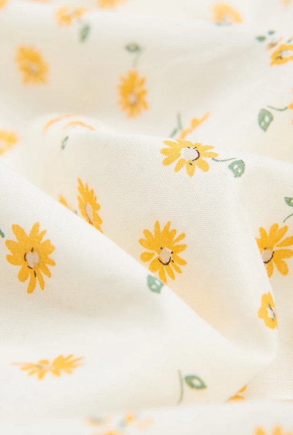 Aniston Cotton Dress - Daisy Print