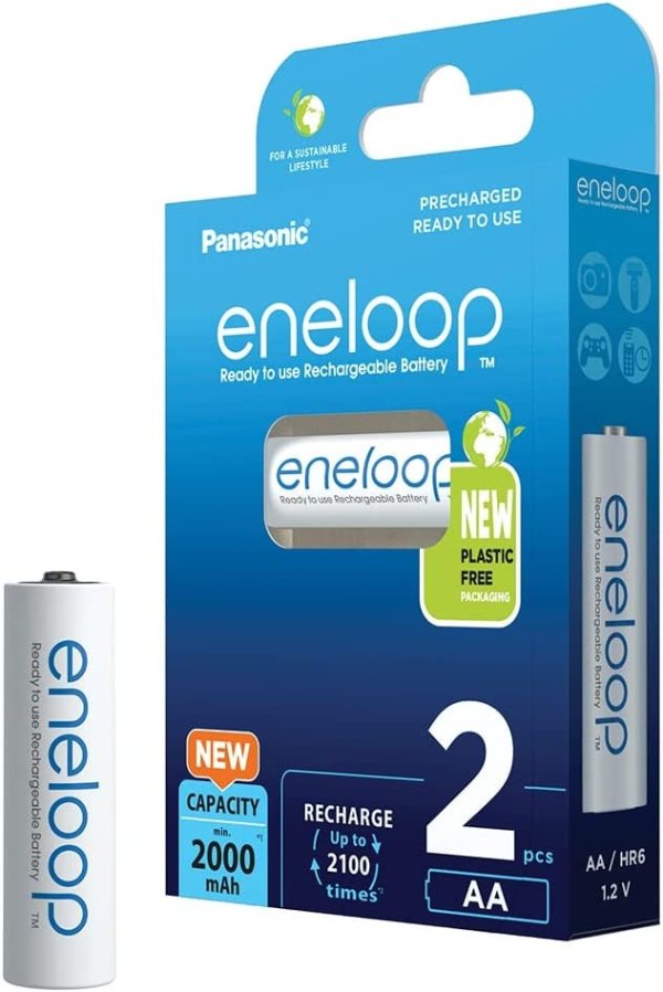 eneloop 2000mAh碱性电池 2节装