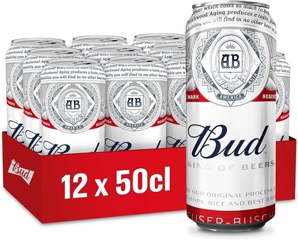 Bud 啤酒 12 X 50cl
