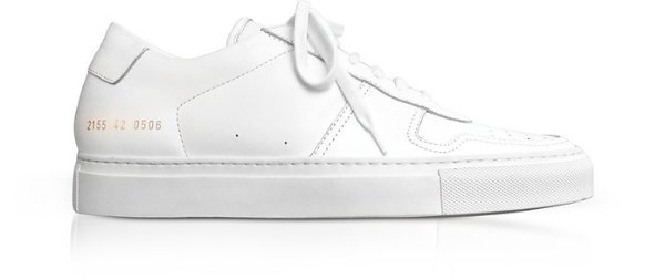 Bball Low White Leather Men's 休闲鞋