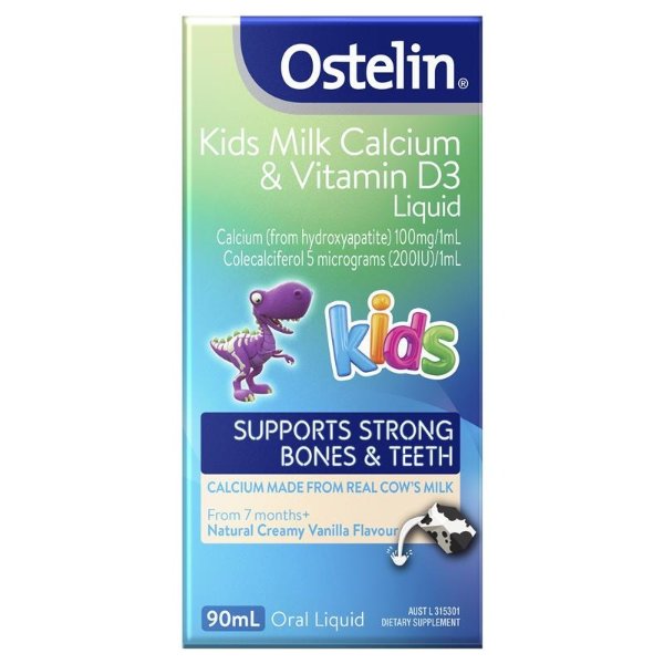 儿童牛奶钙和维生素D3 Liquid 90ml online at Chemist Warehouse