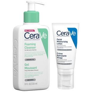 CeraVe绿氨泡泡洁面+万能保湿乳 