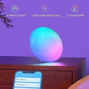 史低价：Dreamegg 智能RGB变色语音控制LED床头灯/氛围灯