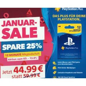 Sony PlayStation Plus 全年会员史低75折