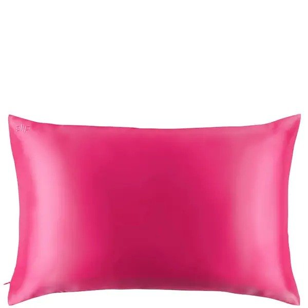 玫粉色 真丝枕套