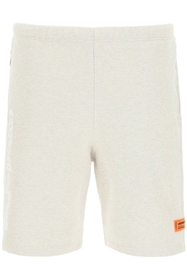 Grey Melange White 短裤