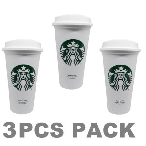 Starbucks星巴克 可重复使用咖啡杯/旅行杯 3个装
