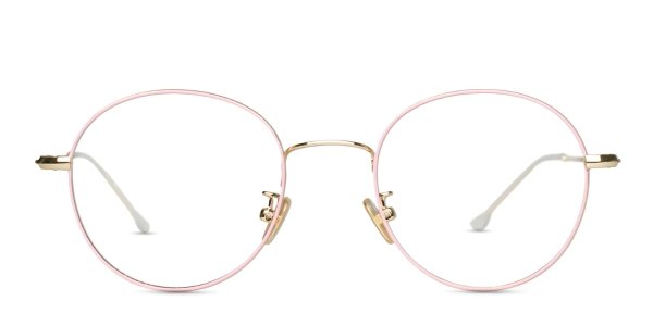 Ottoto Allium 粉色金属眼镜镜框