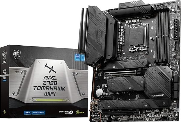 MAG Z790 Tomahawk WiFi 游戏主板 (Supports 12th/13th Gen Intel Processors, LGA 1700, DDR5, PCIe 5.0, M.2, 2.5Gbps LAN, USB 3.2 Gen2, Wi-Fi 6E, ATX)