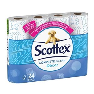Scottex买4件额外9.5折！三层厕纸24卷装