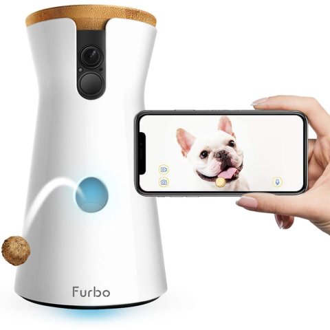 $169(指导价$249)Furbo Wifi 智能宠物喂食/远程互动监视器