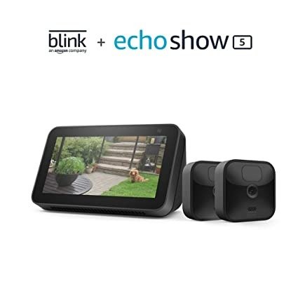 Blink 室外防风雨摄像头2个装 +2代 Echo Show 5 
