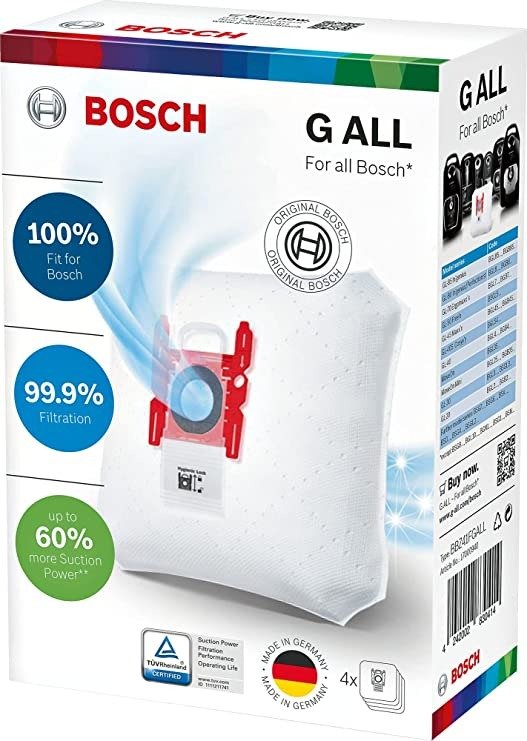 Bosch PowerProtect Dust Bag, White, BBZ41FGALL