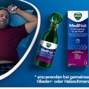 WICK MediNait感冒糖浆 缓解发烧、头痛、喉咙痛、鼻塞、干咳等