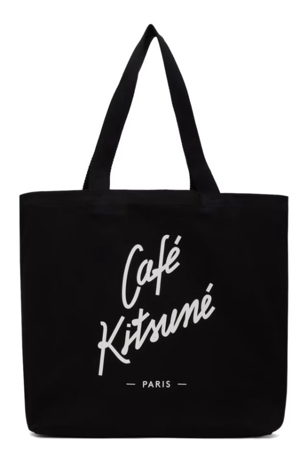 黑色 Cafe Kitsune 托特包