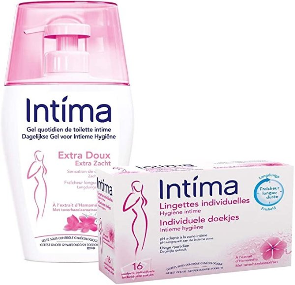 Intima 女性洗液 200ml + 湿巾
