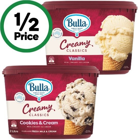 Bulla 饼干冰淇淋 2 Litre