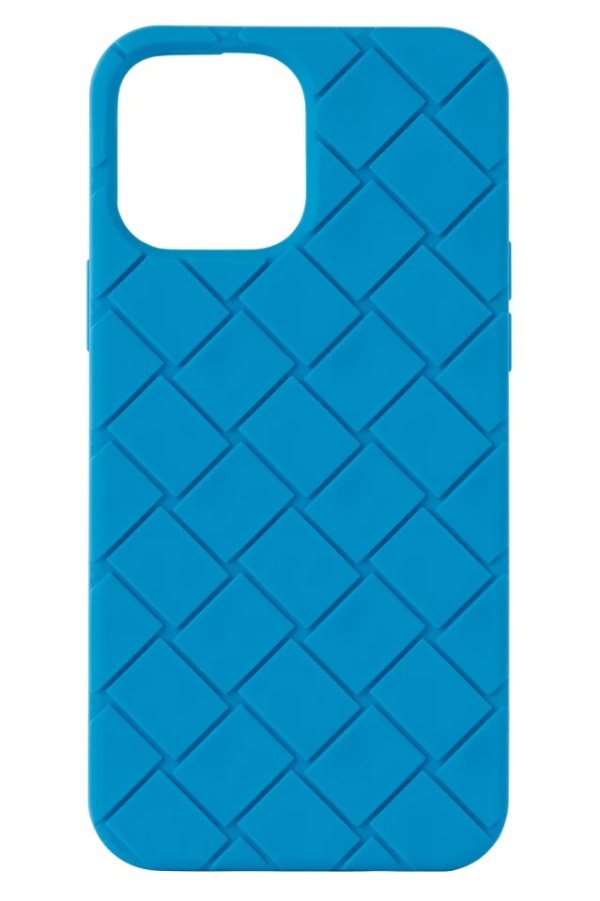 蓝色 Intreccio iPhone 13 Pro Max 手机壳