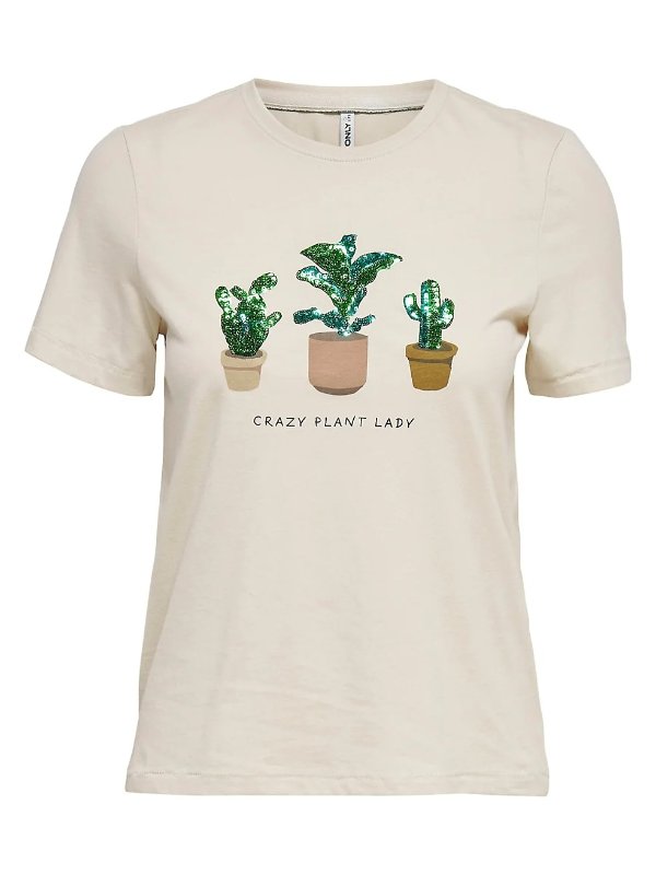 Kita 棉质植物印花T恤