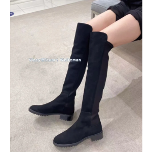 Stuart Weitzman麂皮过膝靴