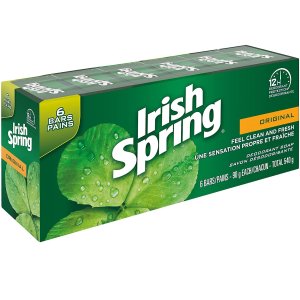 Irish Spring 经典原味 清新香皂6块x90g 居家必备好物