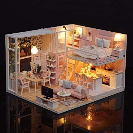 DIY 粉色loft小木屋
