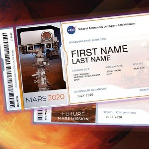 NASA 登火星的飞船票免费领！把名字留在火星 超浪漫趣味