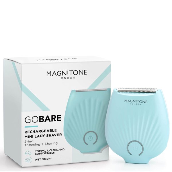 Magnitone GoBare!充电式迷你女用电剃刀（蓝色）