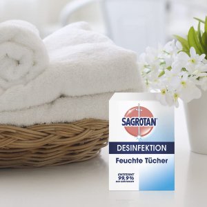 Sagrotan 消毒湿巾 消除99.99%细菌病毒 手部也能用
