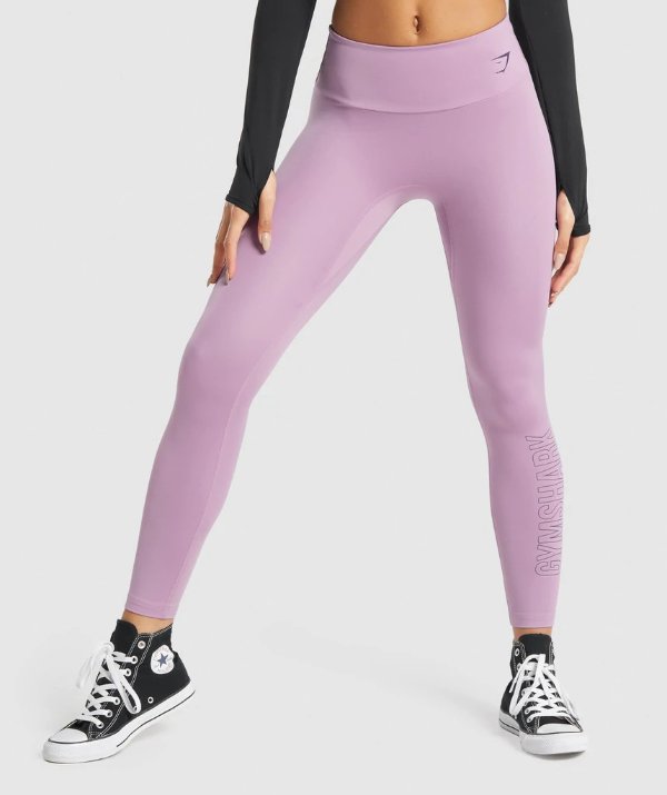 香芋紫健身裤