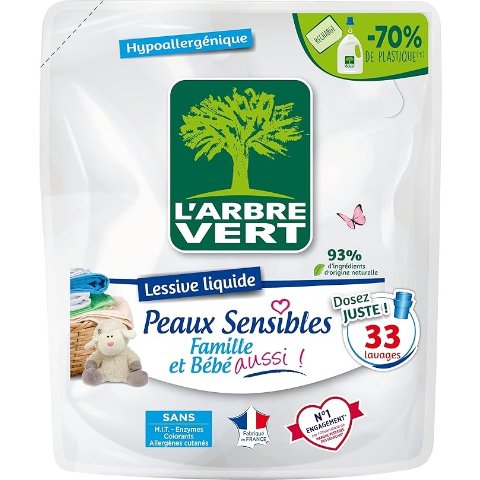L'Arbre Vert 敏感肌洗衣液 补充装1.5L