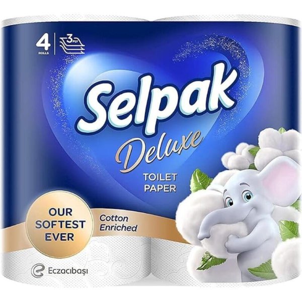 Selpak 厕纸 卫生纸 4卷 3层 豪华型