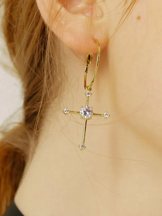 十字架耳环