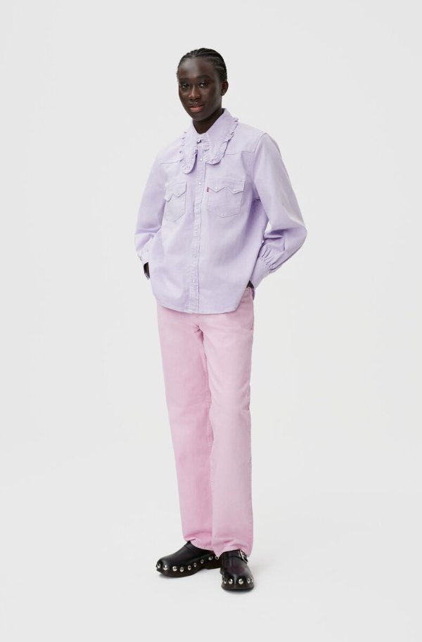 香芋紫牛仔裤