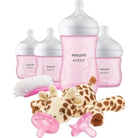 飞利浦新安怡 Natural 婴儿奶瓶粉色婴儿礼品套装