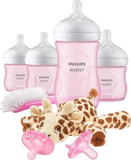飞利浦新安怡 Natural 婴儿奶瓶粉色婴儿礼品套装
