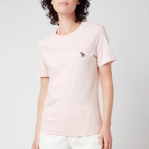 樱花粉色小斑马T恤
