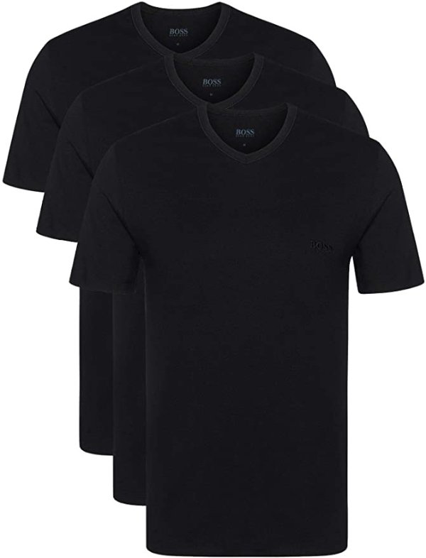 黑色T恤3件装 