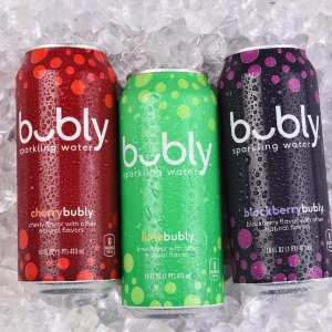 史低价：Bubly  天然水果气泡水  “hey u!”、“yo!”  12 x 473ml